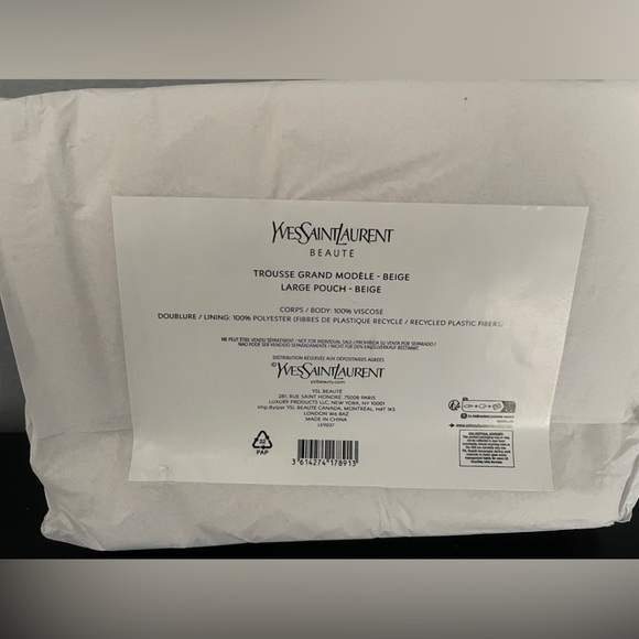 YSL NIB 3Pc Trousse Pouch, Candy Glaze Lipstick & Sample Y Parfum spray - Picture 9 of 14